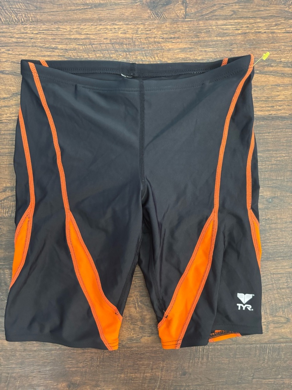 TYR Black and Orange Swim Jammer Boy's Jammer Swimsuit